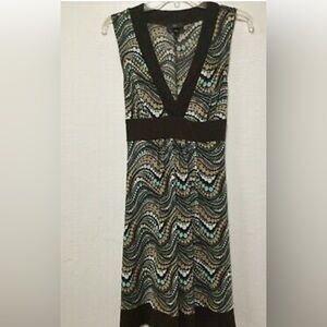 Women’s Dress Brown Blue White, Size Small, used $5